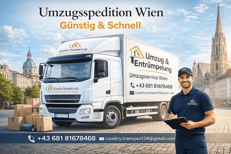Umzugsspedition Wien – günstig und schnell mit Country Transport
