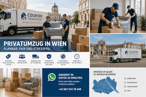 Privatumzug Wien mit Country Transport Umzugsservice