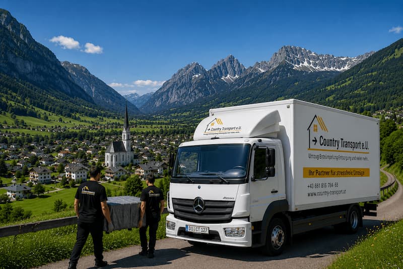Günstige Umzugsfirma Dornbirn – Country Transport e.U. mit Umzugswagen in Vorarlberg
