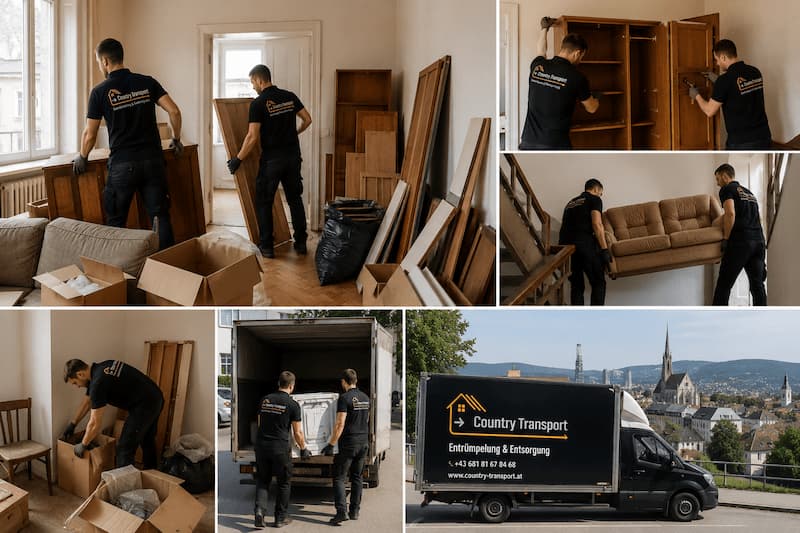 Entrümpelung Linz und Umgebung – fachgerechte Wohnungsräumung durch das Team von Country Transport